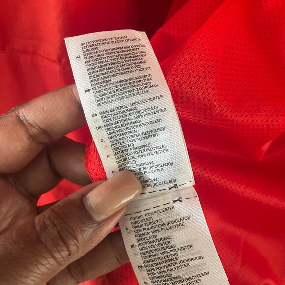 adidas Jacket Mens Medium Red Trefoil 3-Stripe Track Active Originals 3D Classic - Picture 7 of 9